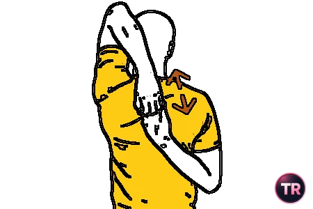 Shoulder stretch: rotation internal