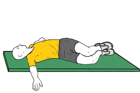 Estiramiento lumbar en rotación