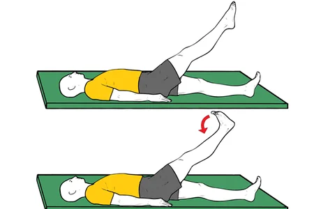 Estiramiento nervio ciático en supinación
