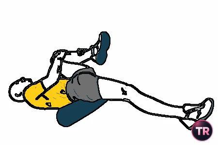 Estiramiento psoas ilíaco sobre foam roller