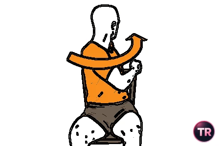 Rotación torácica sentado
