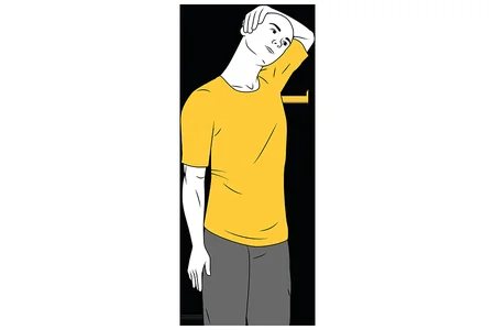 Estiramiento para trapecio superior