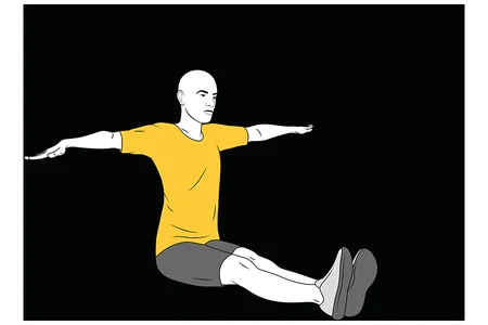 Estiramiento vertebral apoyado en la pared