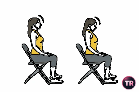 Extensión cervical sentado