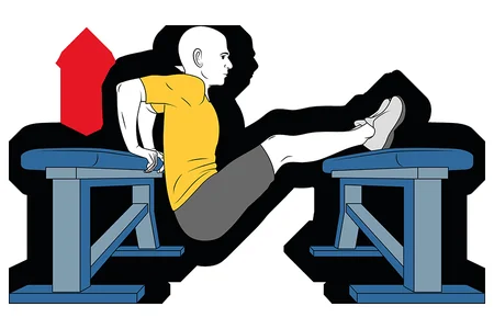 Extension de brazos apoyado en dos bancos