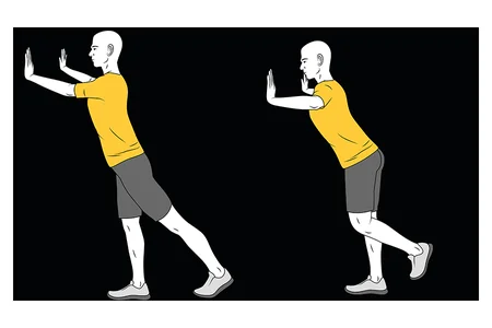 Extension de brazos y pierna en apoyo