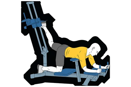 Extension de gluteos en maquina en cuadrupedia