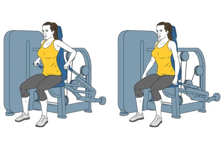 Extensión de tríceps sentado en máquina