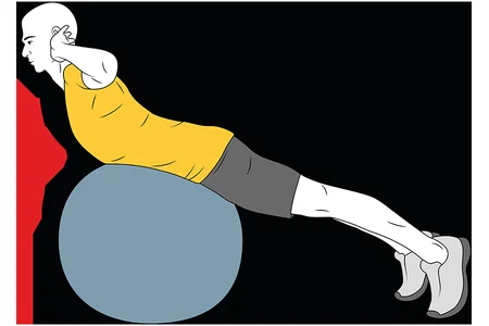 Extensión del lumbar con manos en la nuca