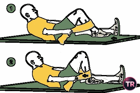 Flexión de cadera y rodilla asistida