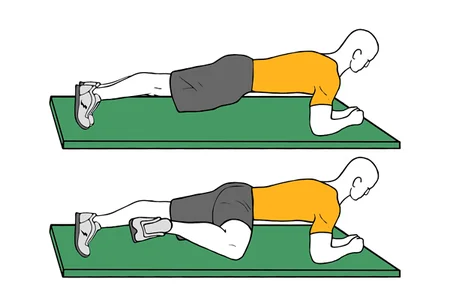 Plancha y patada lateral