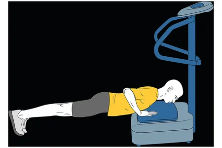 Flexiones de brazos sobre plataforma vibratoria