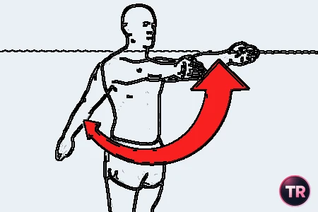 Hydrothérapie: flexion et extension bilatéral des épaules