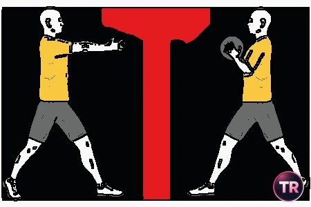 Throw front with both hands with a medicine ball