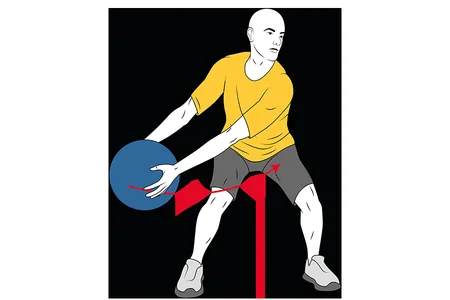 Throw lateral from the waist with a medicine ball