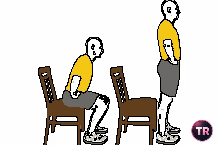 Estiramiento femoral sentado
