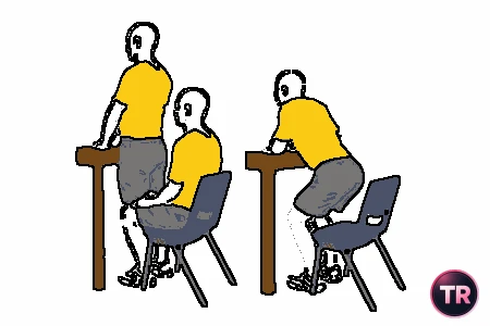 Levantarse de la silla con apoyo