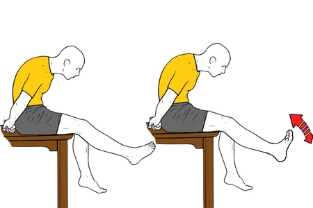 Movilización del nervio peroneo : Flexión y extensión de tobillo