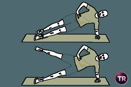 Abducción de cadera en equilibrio lateral
