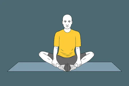 Estiramiento aductores sentado plantas enfrentadas