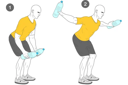 Pájaros con botellas de agua