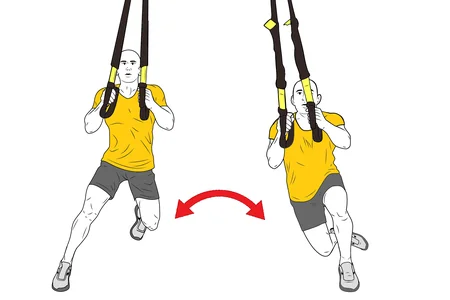 Pasos de patinaje con trx