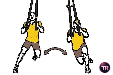 Pasos de patinaje con TRX