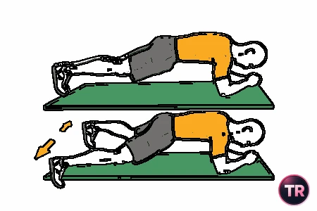 Plancha y apertura de piernas