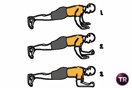 Plancha y flexión de brazos