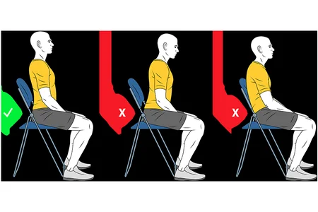 Postura correcta sentado