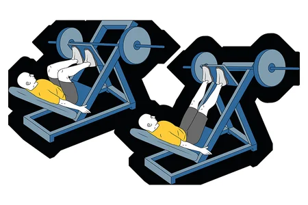 Prensa de piernas inclinada