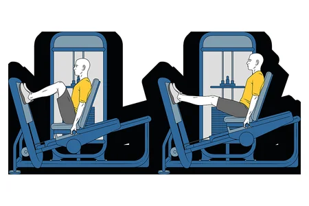 Prensa horizontal en maquina