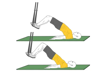 Press de cadera con trx