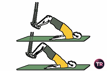 Press de cadera con TRX