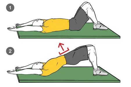 Puente de hombros brazos atrás