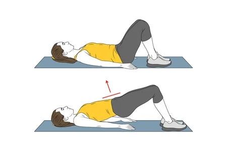 Puente de hombros y glúteos y apoyo prono