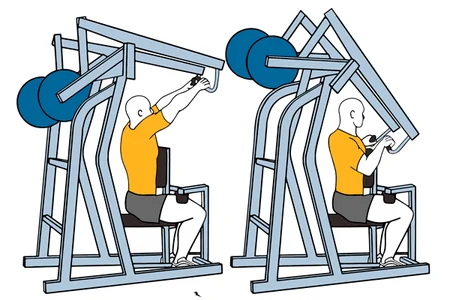 Remo alto en máquina hammer