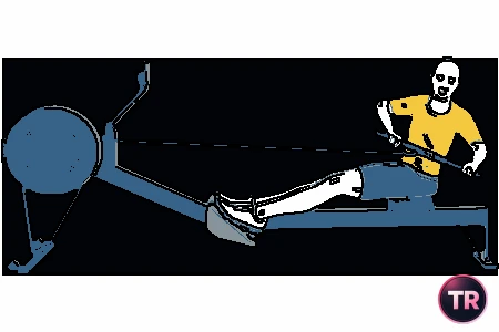 Row lateral on a machine