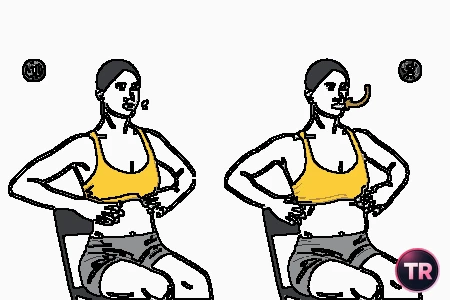 Respiración costodiafragmática en posición sentada