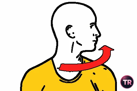 Rotación del cuello a la izquierda