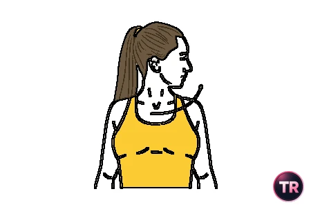 Rotación del cuello a la izquierda