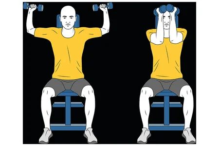 Rotación de hombros con mancuernas en 90º