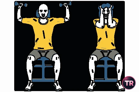 Shoulder rotation with dumbbells in 90º