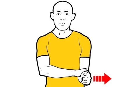 Rotación externa isométrica de hombro