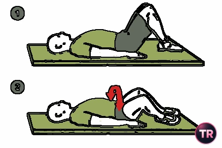 Rotación lumbar tumbado