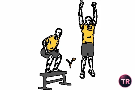Jump plyometric from bench