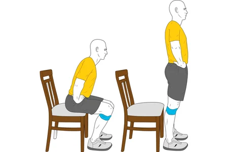 Sentarse y levantarse con miniband