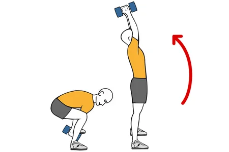 Tirón frontal con mancuerna