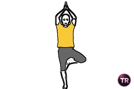 Yoga: postura del árbol o vrksasana