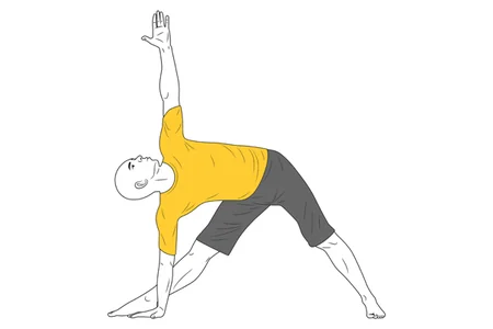 Yoga: postura del triangulo